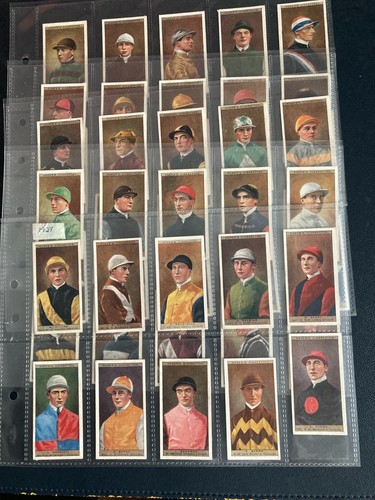 Cigarette cards jockeys - cigarette, &