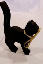 Gorgeous Wooden Black Cat
