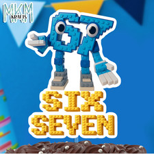 Six Seven Cake Topper 6 7