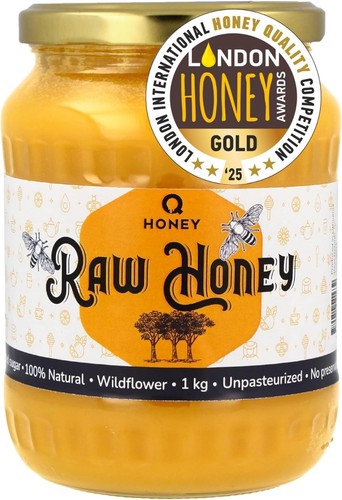 Pure raw honey - raw, unpasteurised
