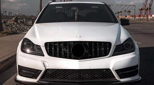 Front grille emblem black - grille,