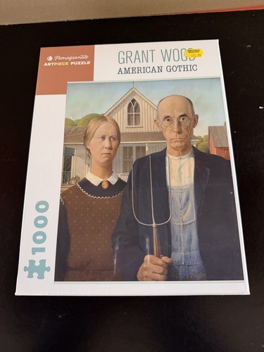 Grant wood american gothic - wood,