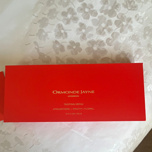 Ormonde jayne tasting menu - jayne,