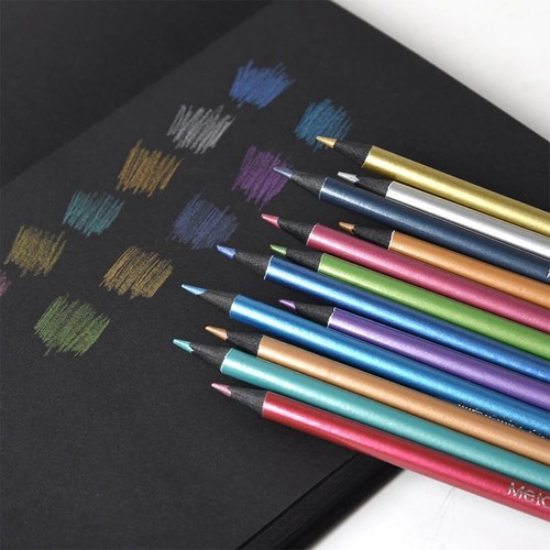 Metallic coloured pencil - x,