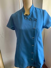 NEW PREMIER ORCHID BLUE TUNIC UK10 HEALTH SPA HAIR DRESSERS BEAUTY LADIES PR682