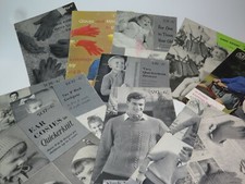 VINTAGE PATONS & BALDWINS KNITTING & SEWING PATTERNS 1950s/60s Selection Choose