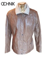 OCHNIK Real 100% Leather  Insulated Winter Jacket. EUR Size XL Made in Poland