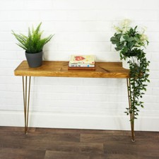 Console Side Table Solid Wood