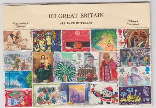Great britain stamp packet 100 - great,