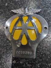 vintage AA  car badge