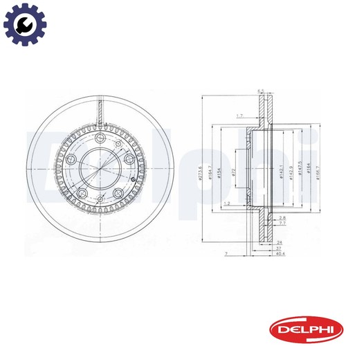 Brake disc bg3724 for mazda - bg3724,