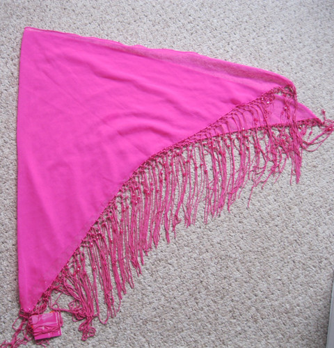 New cerise pink beaded - new,