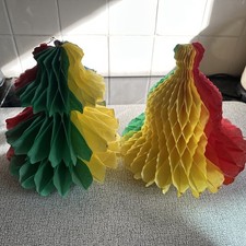 2 Vintage Paper Lanterns/ Bells