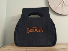 Mrs Bridges Felt Shopping Gift Bag Navy