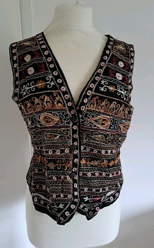 Hand embroidered waistcoat - hand,