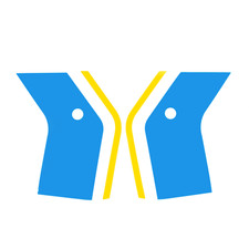 Pyramid Decal Blue Fits Yamaha