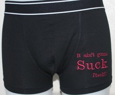 Rude Boxer Shorts Suck Itself