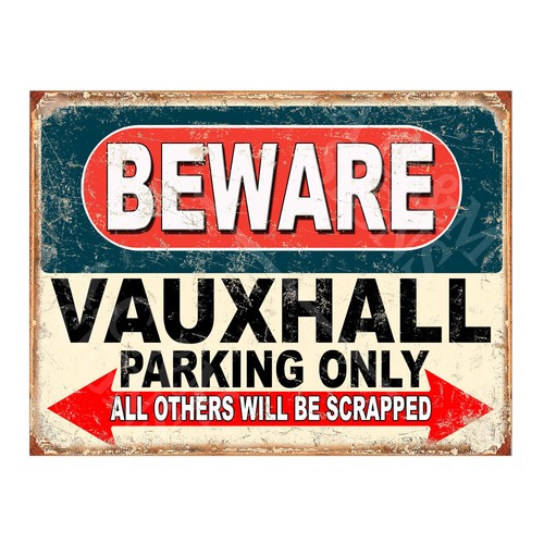 Vauxhall parking sign - sign, garage