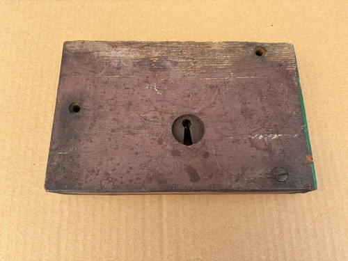 Antique wooden rim lock - antique,