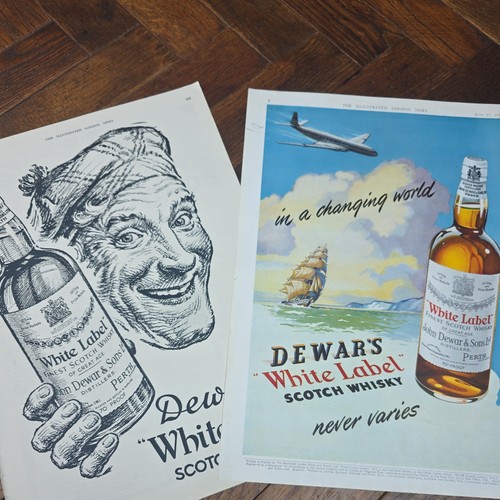 Lot vintage dewars - 2, vintage,