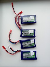 4 x Used  RC Remote Control Lipo 7.4v RC Airplane Batteries