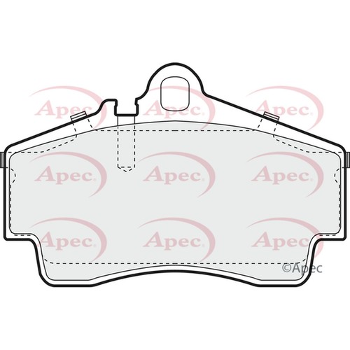 Brake pads set for porsche - set,