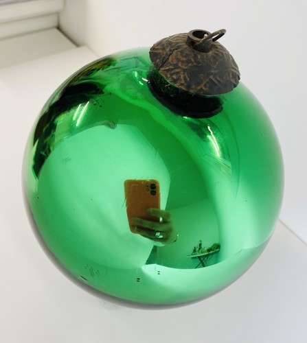 Large vintage green - vintage,, mercury