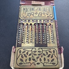 Antique Calculator. MACHINE A CALCULER  RéBo - Made in France 1939