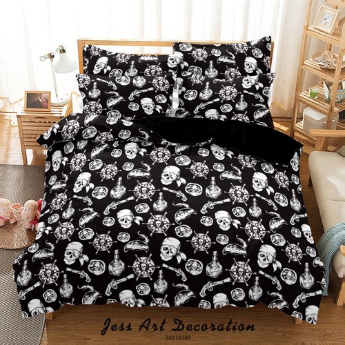 Pirate pattern quilt - 3d, cover
