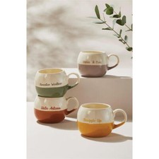 Coffe Mug Set of 4 Slogan Hug Novelty Mugs