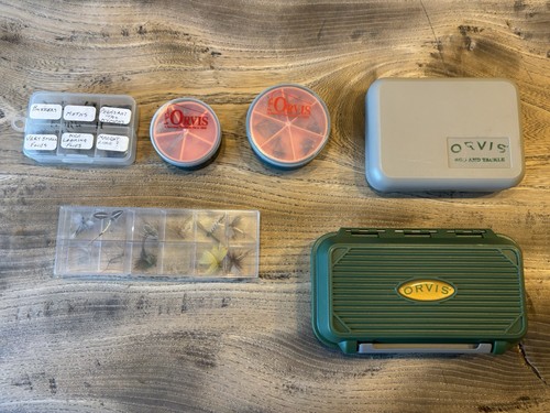 Job lot orvis fishing flies - lot, &