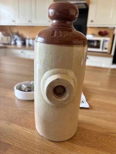Vintage stoneware bed warmer - vintage,
