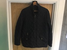 barbour Mens Chelsea Rib Neck Quilted Jacket Size Medium