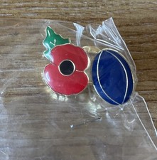Remembrance Pin Badge Rugby