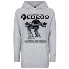 Womens ED209 Robcop Omni Consumer Products Long Line Style Hoodie OCP Retro Film