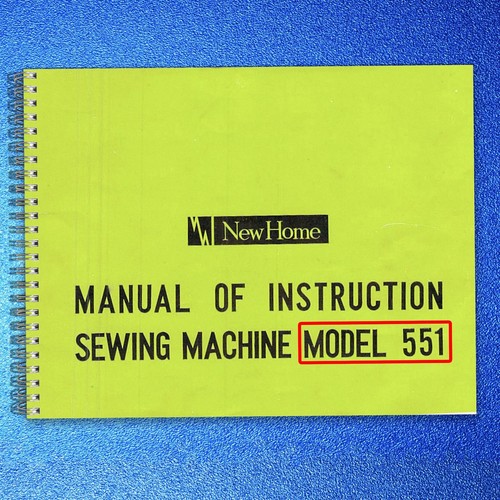 New home 551 - new, sewing