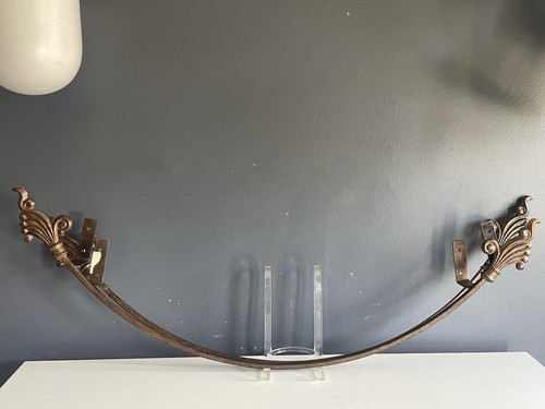 Vintage metal bed crown canopy - vintage,