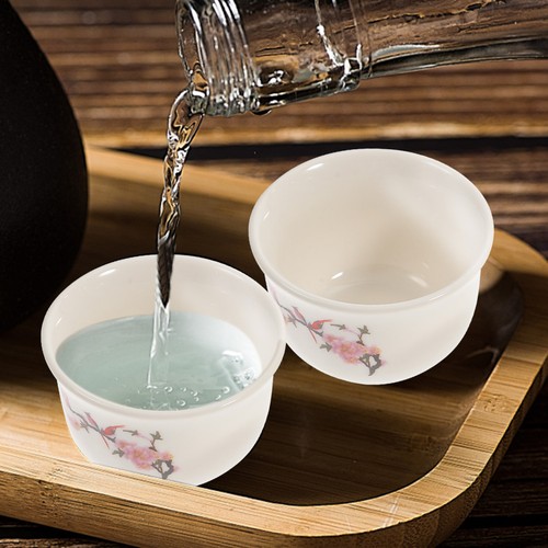 Set portable ceramic wine - set,