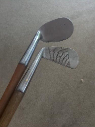 Two hickory golf clubs - two,