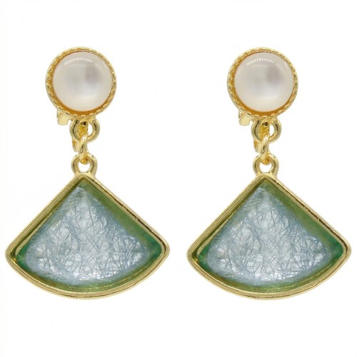 Clip gold crystal zircon - clip,