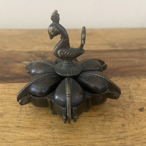 Vintage indian brass kumkum - vintage,