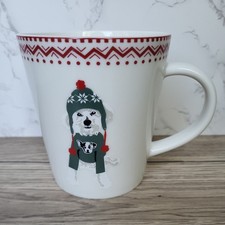 Royal Doulton Ellen DeGeneres Mug Ed Wolf the Dog In Festive Jumper Hat Ceramic
