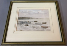 Norman Wilkinson - Original Watercolour Painting - Boats at Poole, Dorset.