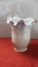 Ripped rim vase Opalescent