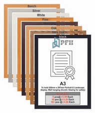 A1 A2 A3 A4 A5 A6 Wood Picture Frame Acrylic Glass Photo Frame Poster Frame