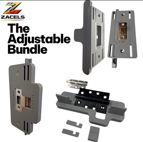 Adjustable hinge latch and - adjustable,