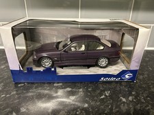 Solido BMW M3 E36 Coupe in Individual Dayona Violet 1:18 Scale Diecast Model Car