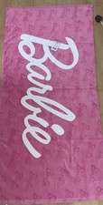 Barbie Pink 100% Cotton Kids Towel  Beach Holiday Swimming  70x140cm Mattel  NEW