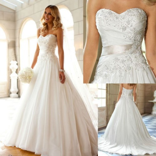 New white ivory strapless
