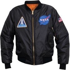 Black NASA Meatball MA1 Flight